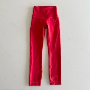 lululemon wunder train 23” hot heat